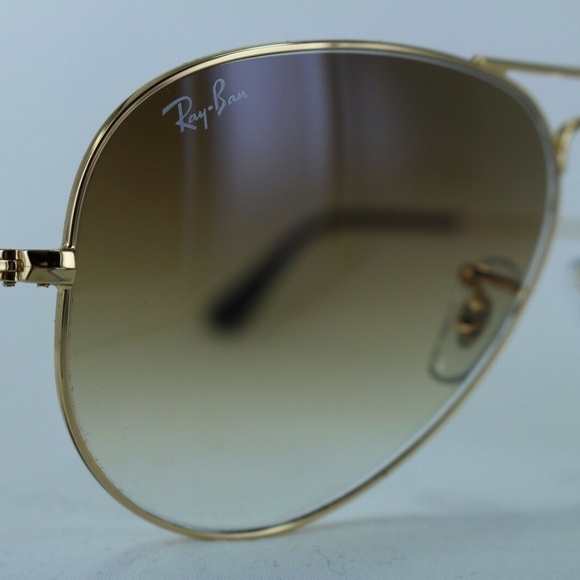 Ray Ban Aviator Gradient Brown RB3025 - Picture 7 of 15